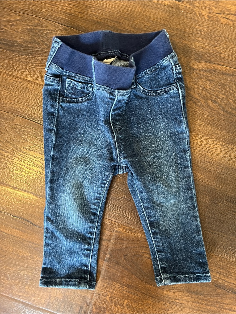 GAP Baby Navy Blue Elastic Waist Denim Jeans